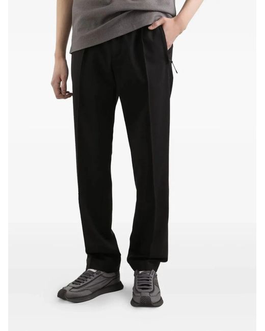 Dolce & Gabbana Black Dolce & Gabbana Wool Blend Trouser for men