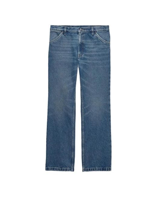 Prada Blue Tight Fit And Regular Waist Washed Denim Jeans for men