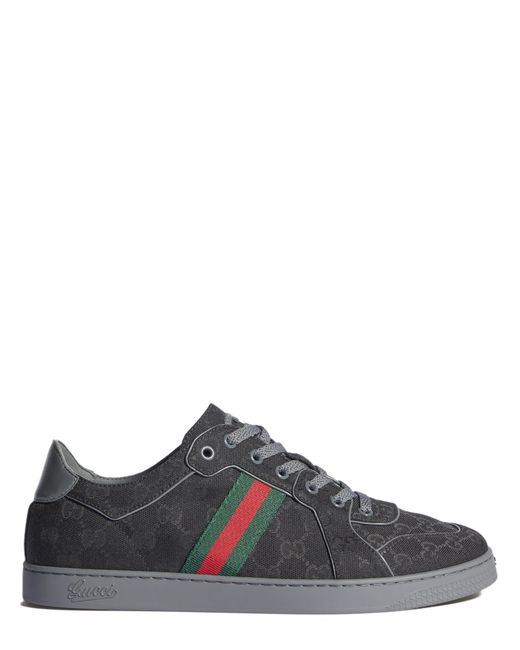 Gucci Black Stretch Low-Top Sneakers for men