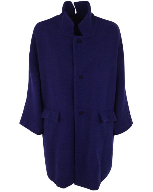 Daniela Gregis Blue Oversized Double Coat
