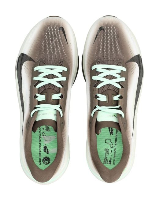 Nike Gray Pegasus 42 Road Running Shoes for men