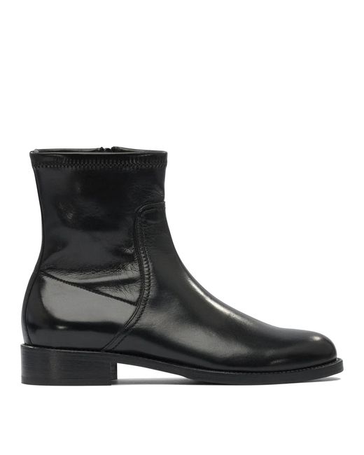 MARETTO® Black Rubber Ankle Boots