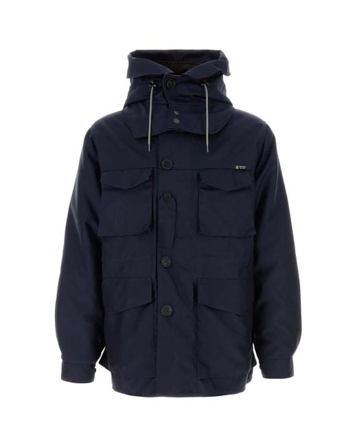 Prada Blue Wool Blend Jacket for men