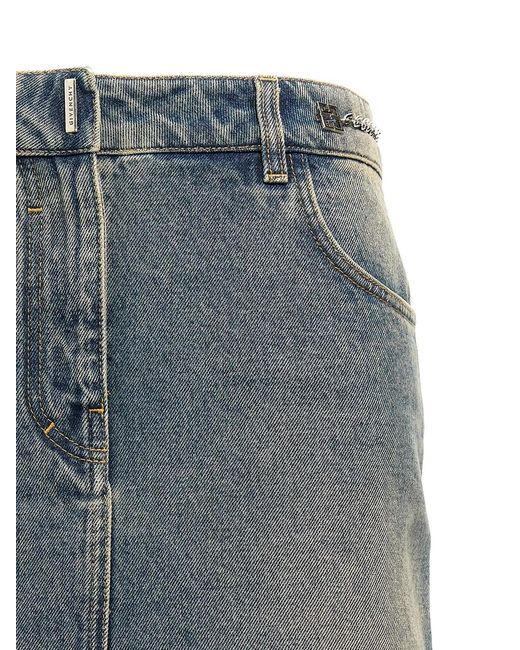 Givenchy Blue Denim Mini Skirt