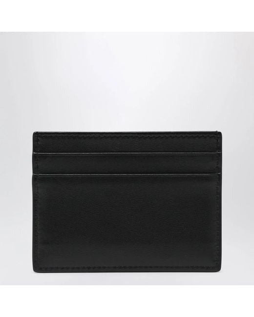 Dolce & Gabbana Black Dolce&Gabbana Plongé Calf Leather Card Holder
