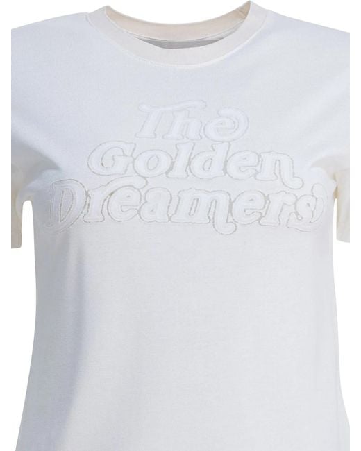 Golden Goose Deluxe Brand White Viscose T-Shirt