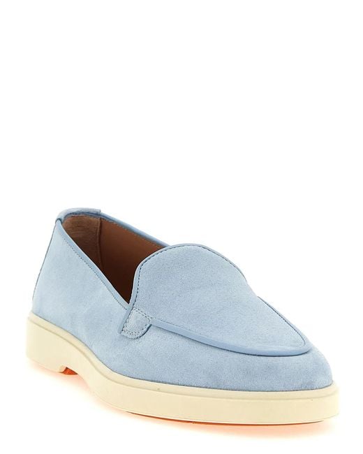 Santoni Blue 'Debora' Loafers