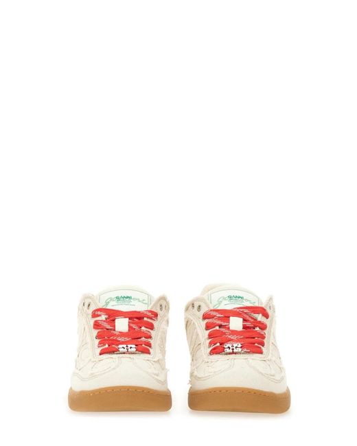 Ganni Pink 08 Canvas Sneaker