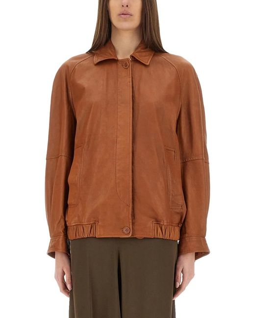 Salvatore Santoro Brown Leather Jacket