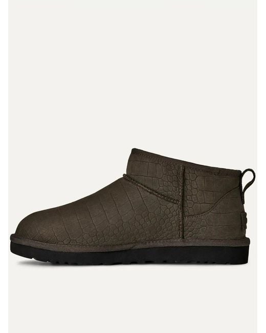 Ugg Brown Classic Ultra Mini Embossed for men