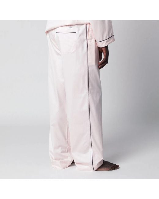 Tekla Pink Light Pajama Trousers for men