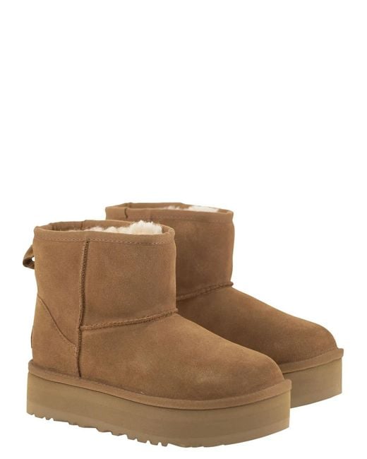 Ugg Brown Classic Mini Platform