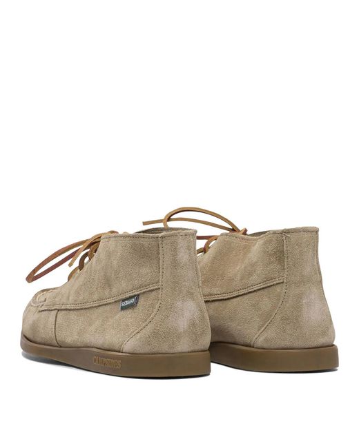 Sebago Brown Rubber Loafers for men
