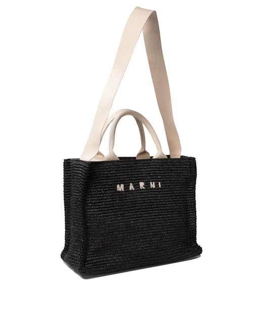 Marni Black Cotton Polyamide Bag