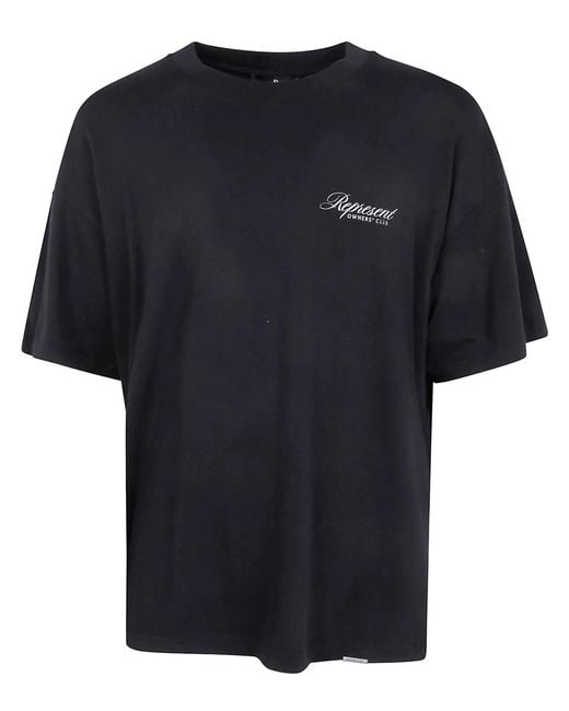 Represent Black Owners Club Script" T-Shirt for men