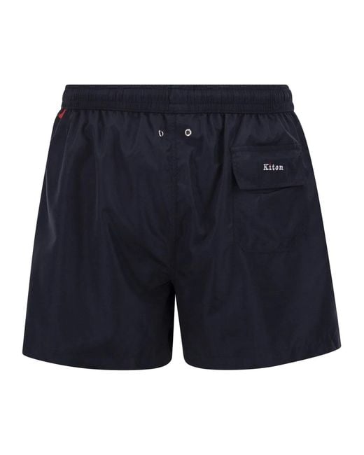 Kiton Blue Short Swim Boxers for men