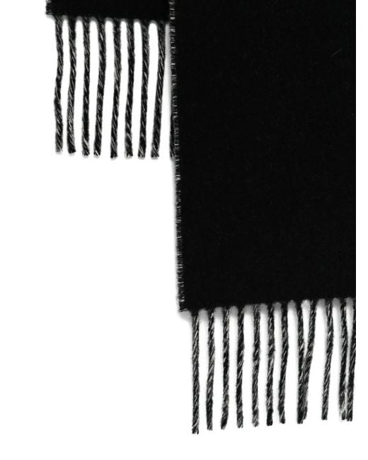 Jacquemus Black Logo Wool Scarf for men