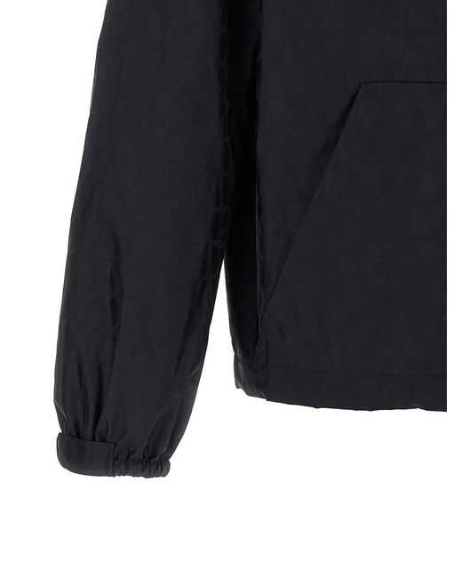 Valentino Garavani Blue 'Toile Iconographe' Windbreaker for men