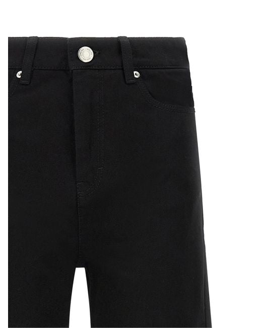 AMI Black Flared Leg Jeans