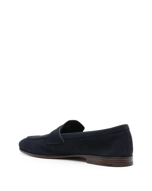 Church's Blue Soft Suede Maesteg Loafers for men