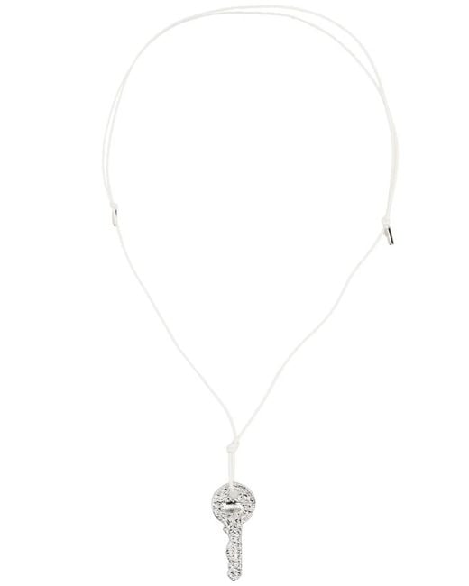 MM6 by Maison Margiela White "Key" Necklace