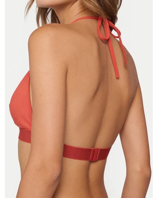 Calvin Klein Red Halter Triangle