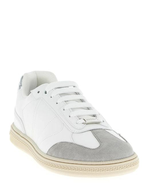 Versace White 'Greca Court' Sneakers for men