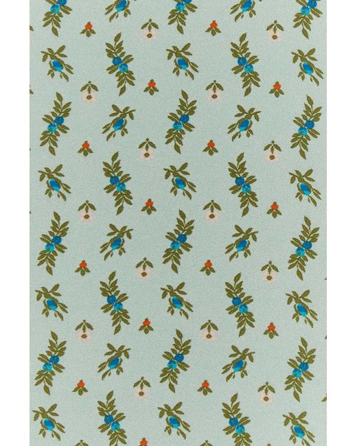 Prada Green Printed Twill Foulard