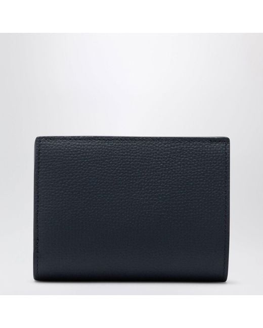 Loewe Blue Anagram Compact Wallet