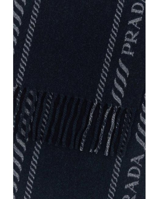 Prada Blue Sciarpe for men