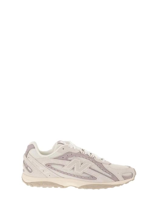 New Balance White Mesh And Suede Lifestyle Sneakers With Leather Details