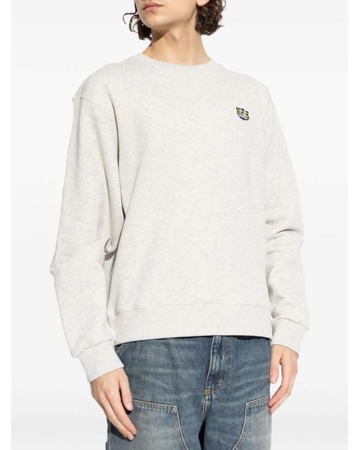 KENZO White Crewneck Cotton Jersey for men