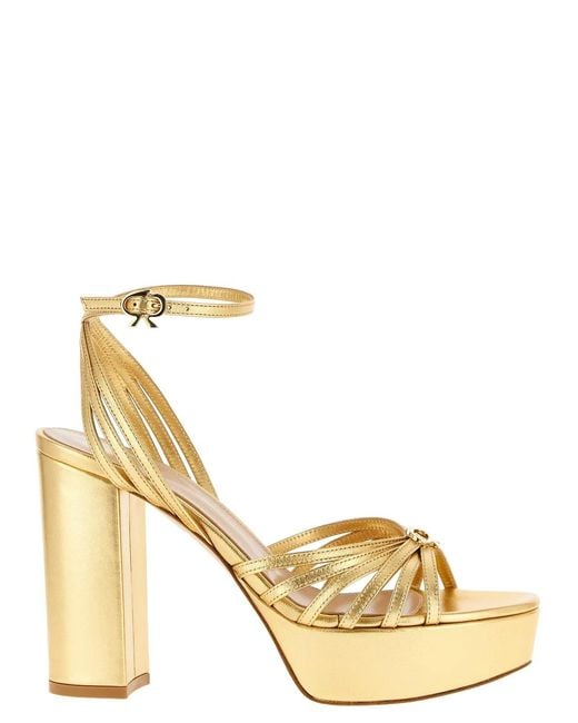 Gianvito Rossi Metallic 'Rita' Sandals