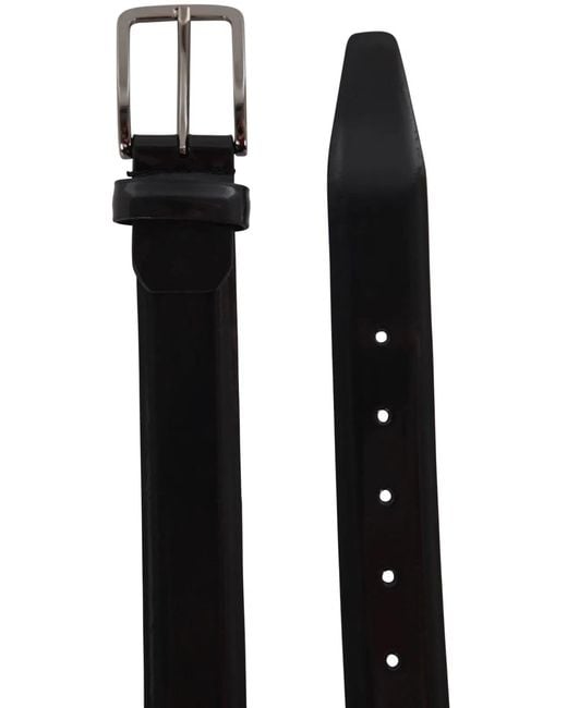 SAIT Black Cintura Pelle Spazzolata for men