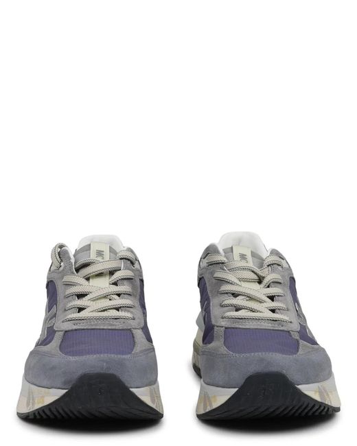 Premiata Gray Calf Leather Sneaker for men
