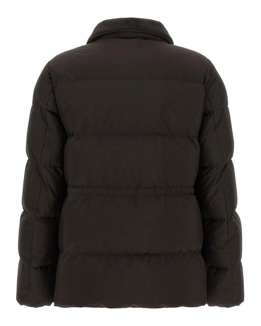 Kiton Black Drawstring Down Jacket