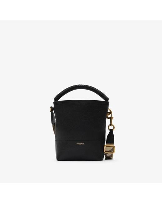 Burberry Black Mini B Clip Bucket Bag