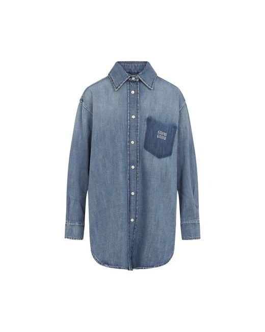 Miu Miu Blue Denim Shirt