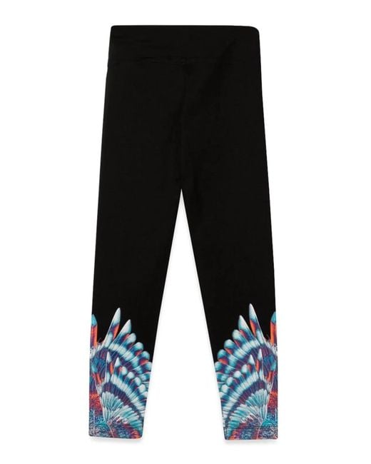 Marcelo Burlon Black Marcelo Burlon County Of Milan Birds Wings Leggings