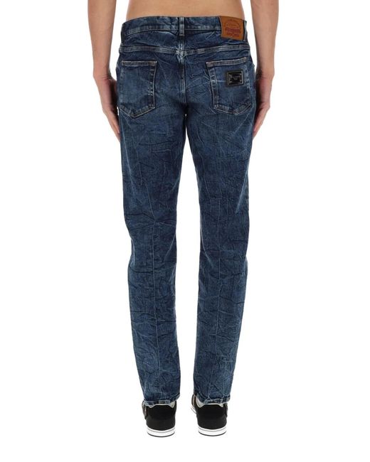 Dolce & Gabbana Blue Dolce & Gabbana Slim Fit Jeans for men