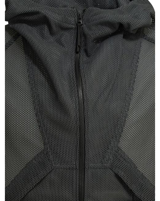 Goldwin Black "Tonalith Mesh" Lightweight Jacket for men