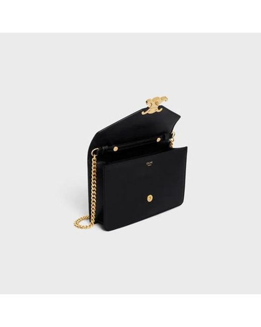 Céline Black Wallet On Chain Margo