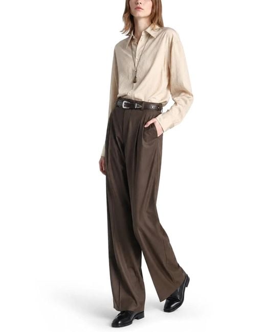 Lemaire Natural Camicia Lunga Con Cravatta