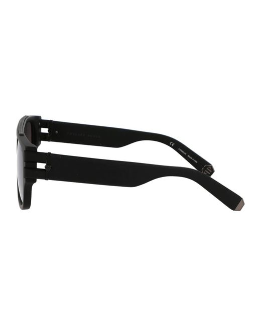 Philipp Plein Black Titanium Sunglasses