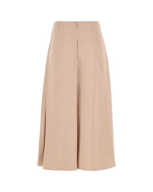 Fendi Natural Silk Skirt