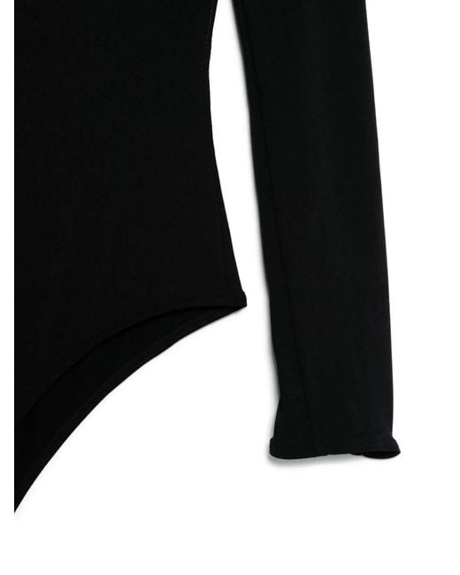 Wolford Black V-Necked Bodysuit