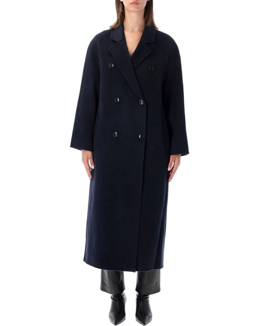 Loulou de Saison Blue Irvin Wool Cashmere Coat