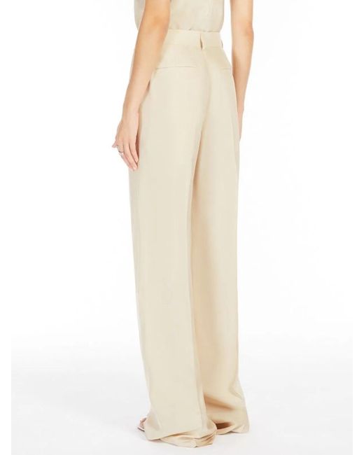 Max Mara White Orario Long Trouser