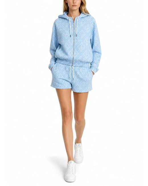 Casablanca Blue Monogram Weave Shorts