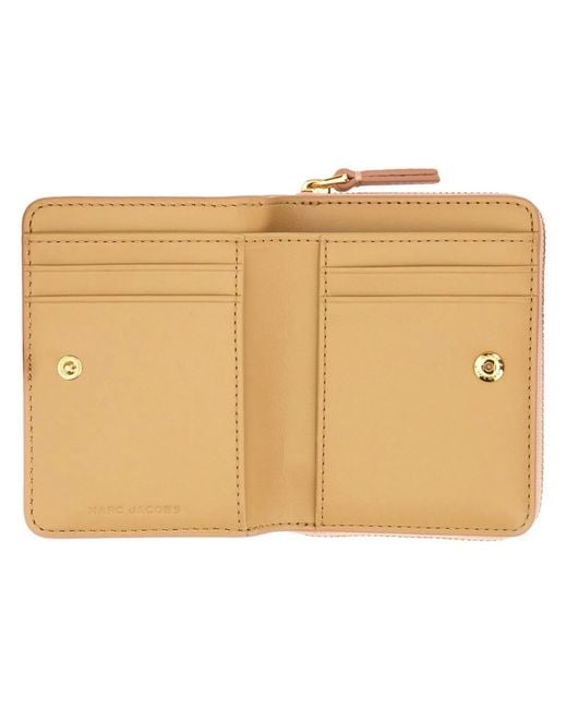 Marc Jacobs Natural Portafoglio "The Compact" Mini